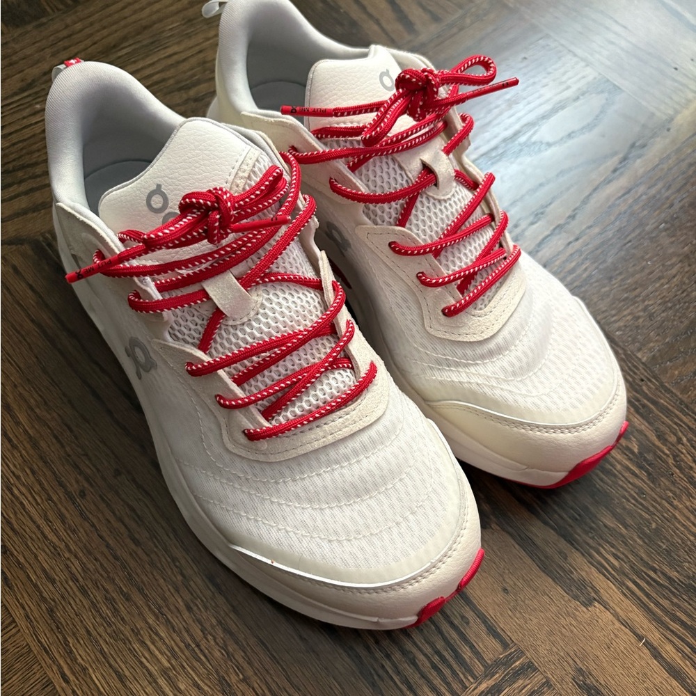 On Cloud Cloudzone Moon Ivory Wolf (Red) 8.5 Women